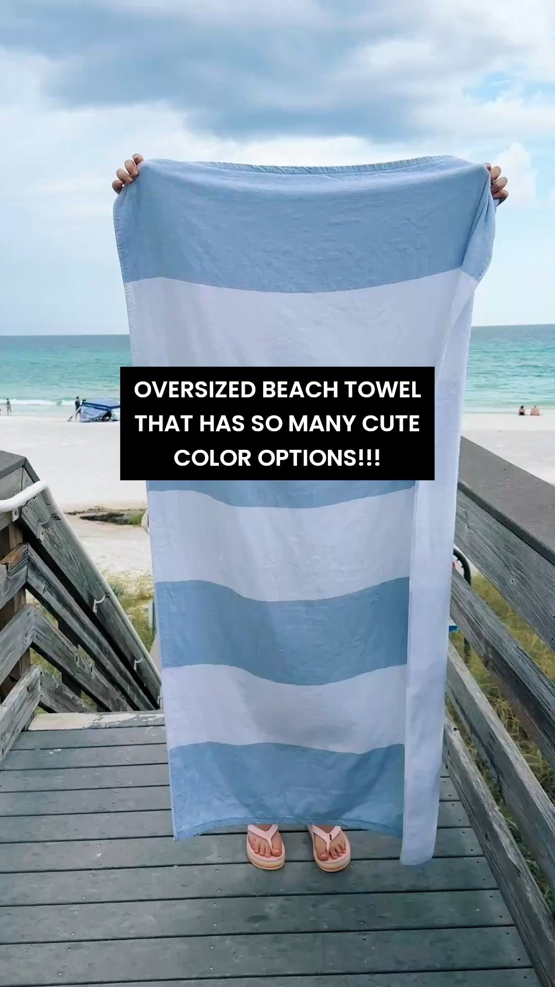 I am loving these beach towels!! They are oversized and sooooo soft!! PS: there are 3 other color options you can choose from!

#LTKSwim #LTKTravel