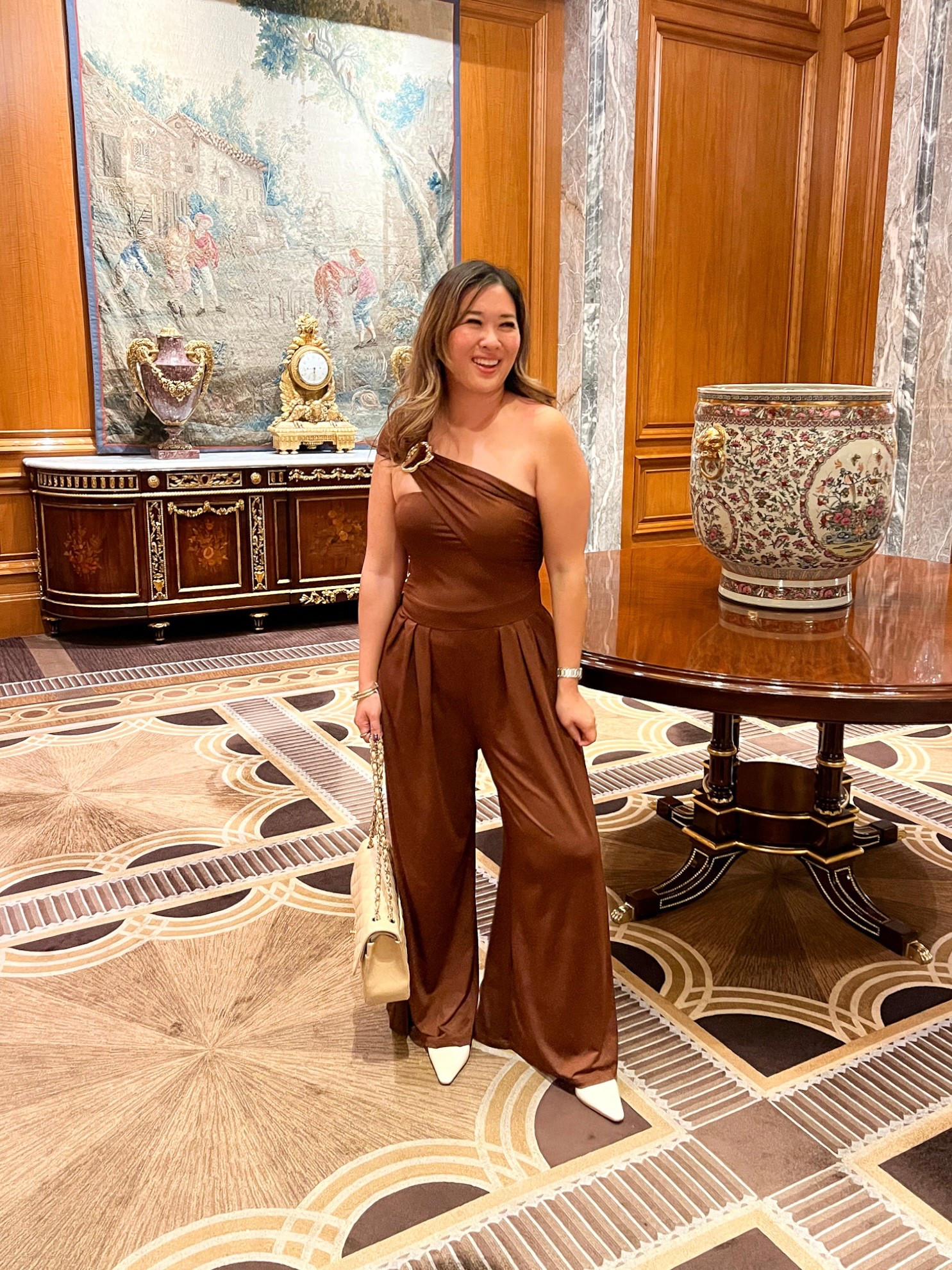 What I wore to a friend’s 40th birthday cocktail party!
Jumpsuit: Medium 