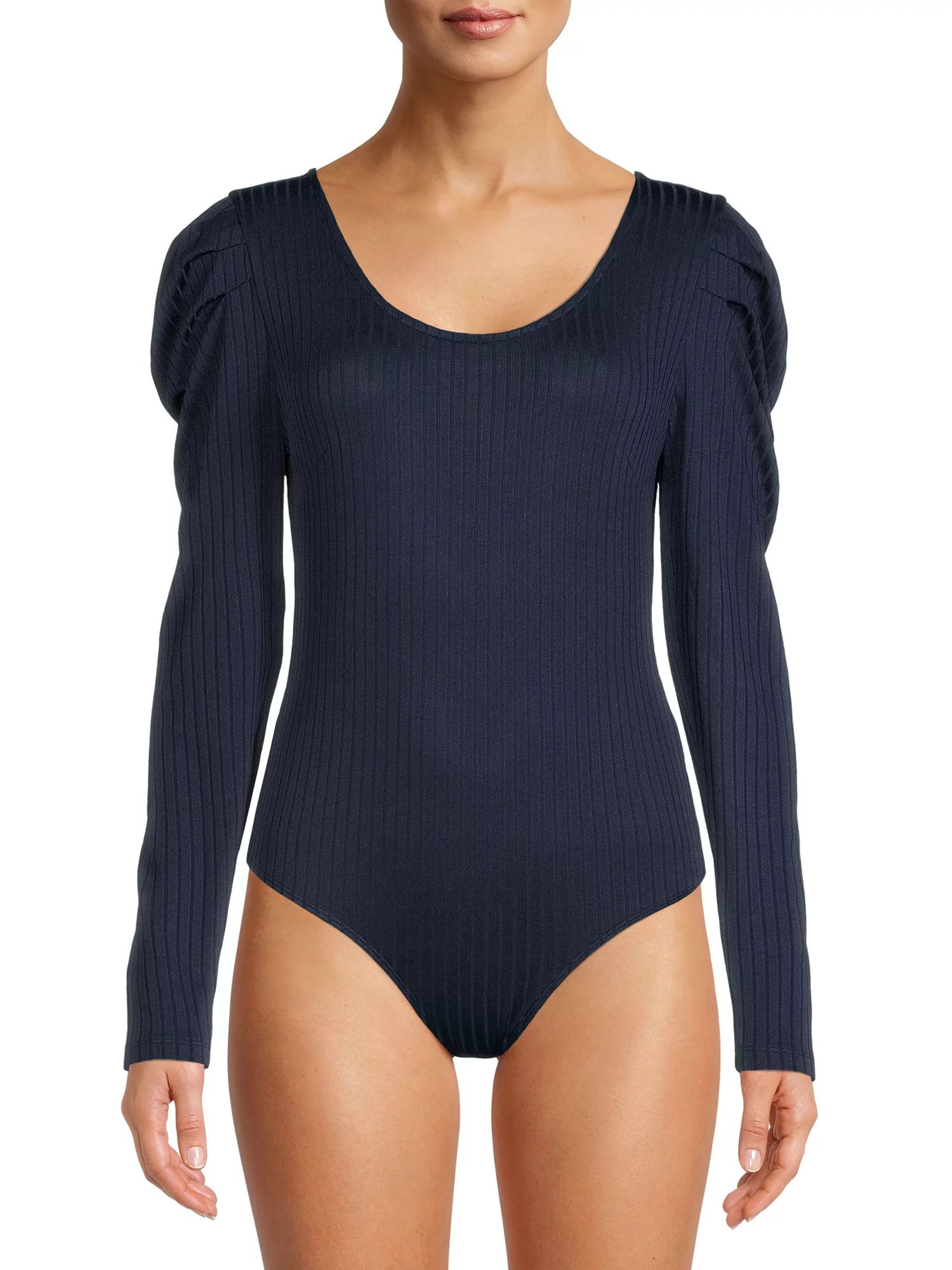 Time and Tru Women's Puff Sleeve Bodysuit - Walmart.com | Walmart (US)