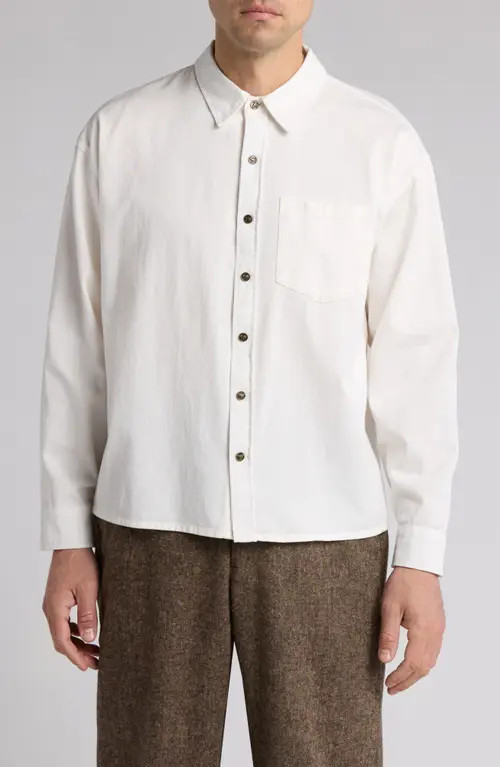 Elwood Classic Button-Up Shirt in Off White at Nordstrom, Size X-Large | Nordstrom