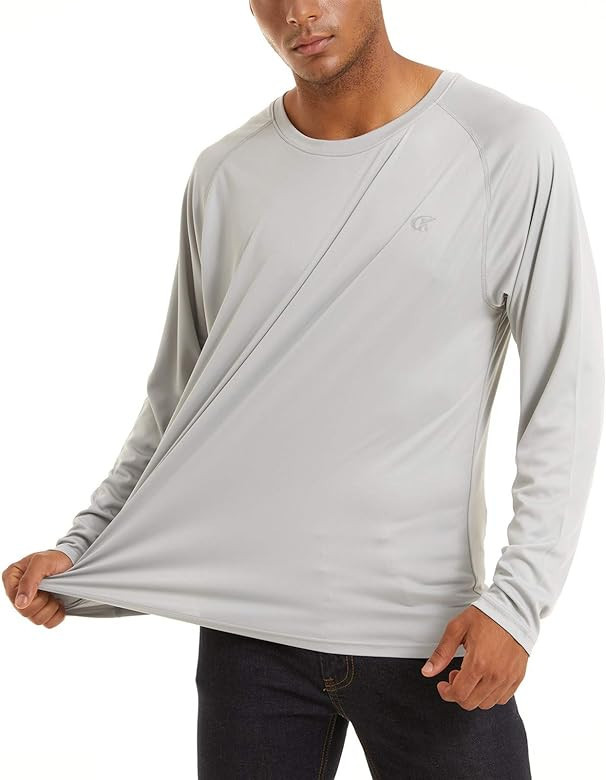 YuKaiChen Men's Rashguard Sun Shirts UPF 50+ UV Protection Long Sleeve Rash Guard Swim Shirt | Amazon (US)