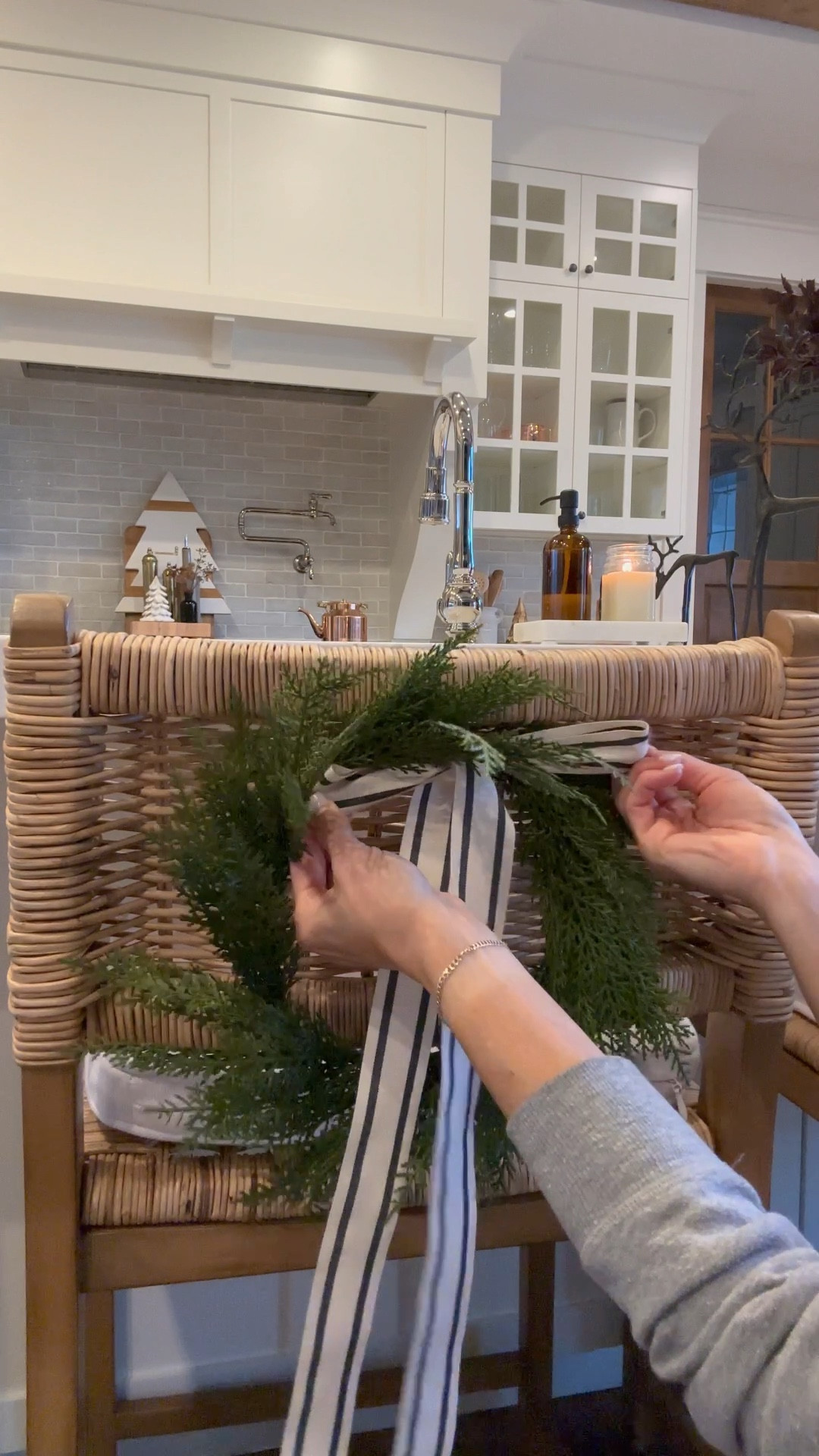 These woven stools are finally back in stock!  I linked the Serena and Lily cushion cover I used.  The Mini Cedar Wreaths were out of stock where I got them from, but found you another option and it’s on sale!

#LTKSaleAlert #LTKHome #LTKHoliday