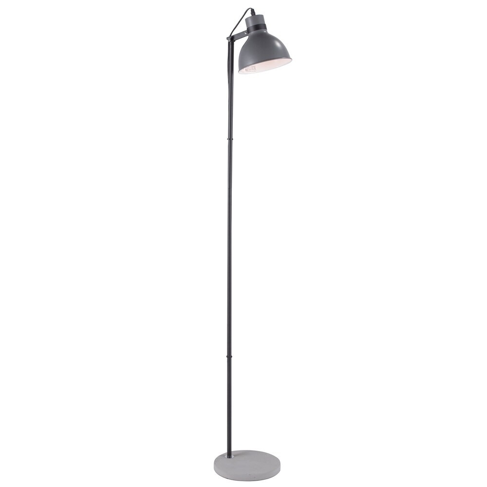 LumiSource Concrete Industrial Floor Lamp in Black and Grey (Grey) | Bed Bath & Beyond
