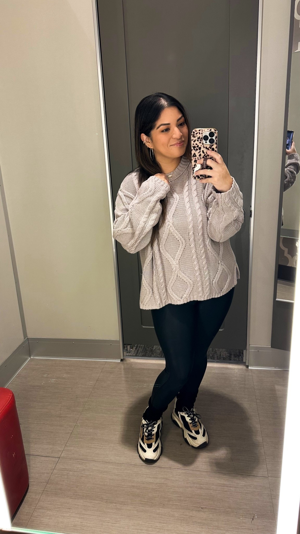 Okay I loved this cable knit sweater, came in 2 other colors but this one wasn't super thick which was nice so it was comfortable! Wearing my true size medium! This one is considered the grey color, but it's in between that and a taupe. #LTKSeasonal #LTKmomlife #LTKgrwm #LTKdayinmylife

#LTKootd #LTKGiftGuide #LTKHoliday