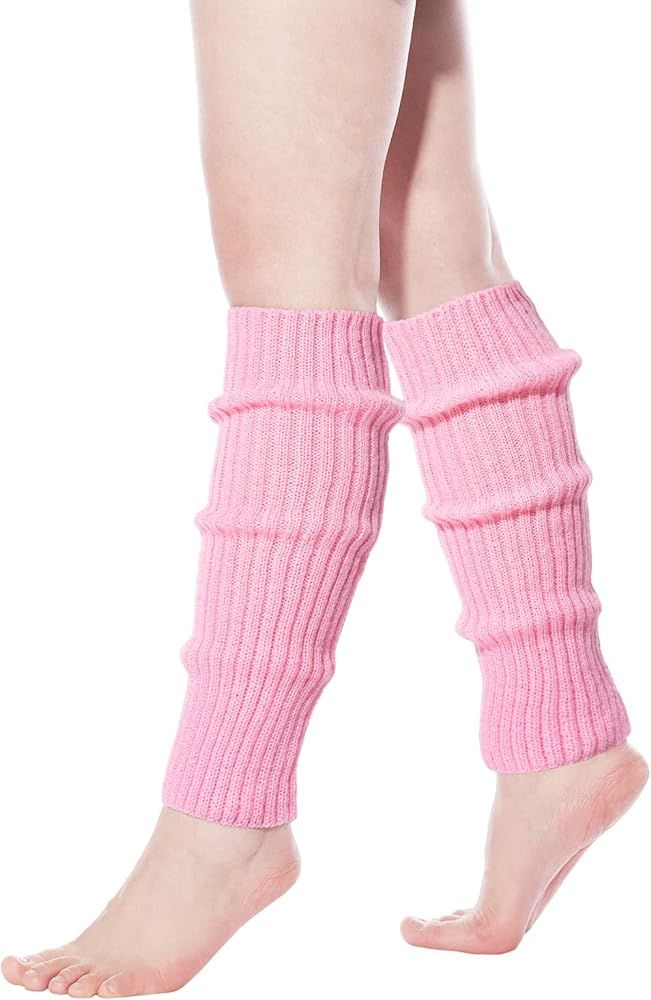 Abodhu Leg Warmers for Women Ribbed Knit Leg Warmer for Girls 80s Party Dance Sports Socks | Amazon (US)