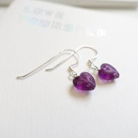 Bts Inspirierte Ohrringe Big Purple Heart | Ohrhänger Aus 925Er Silber | Etsy (DACH)