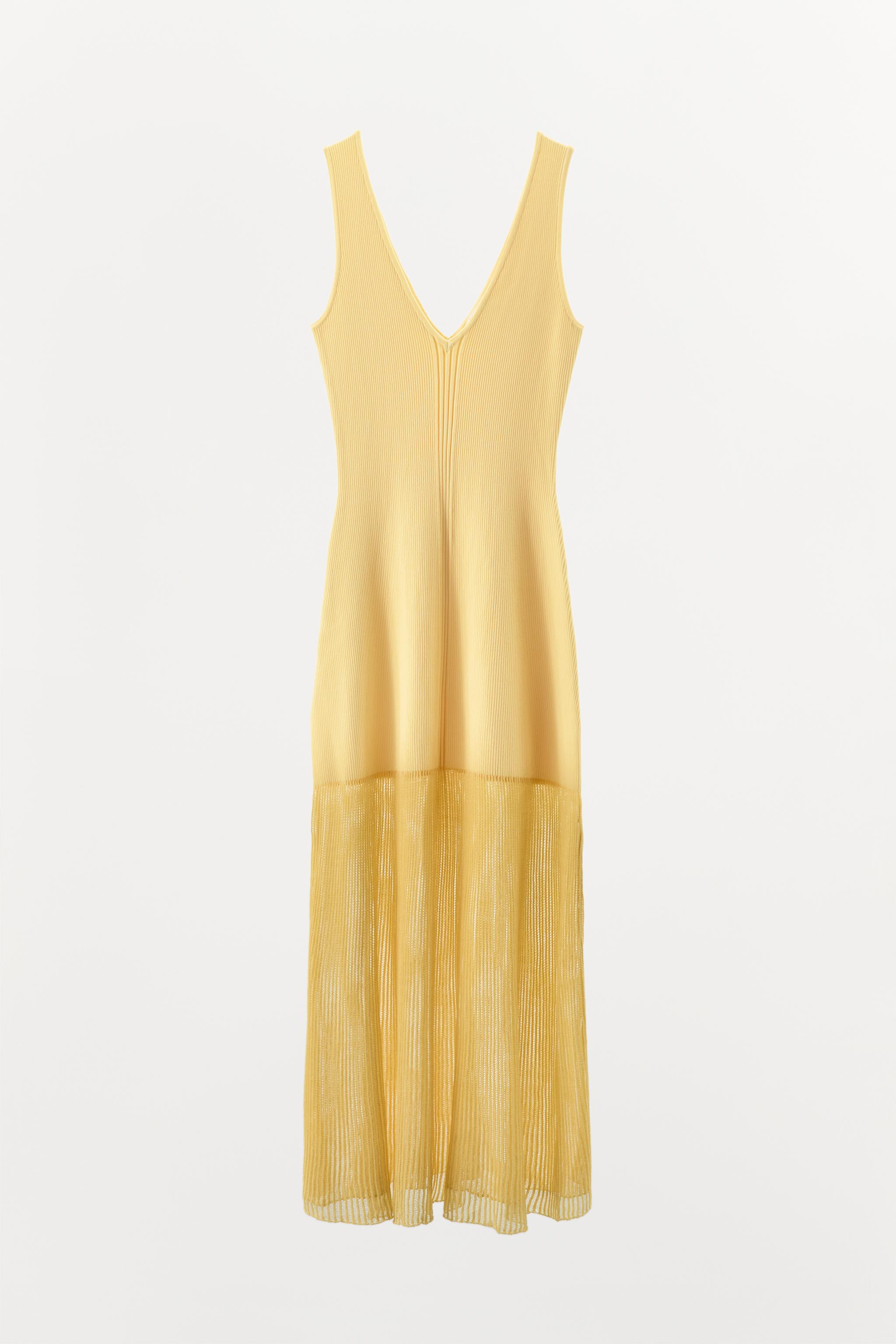 COMBINED RIB KNIT DRESS | Zara UK