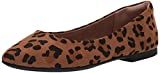 Amazon Essentials Women's Pointed-Toe Ballet Flat, Cheetah Print, 8 Wide US | Amazon (US)