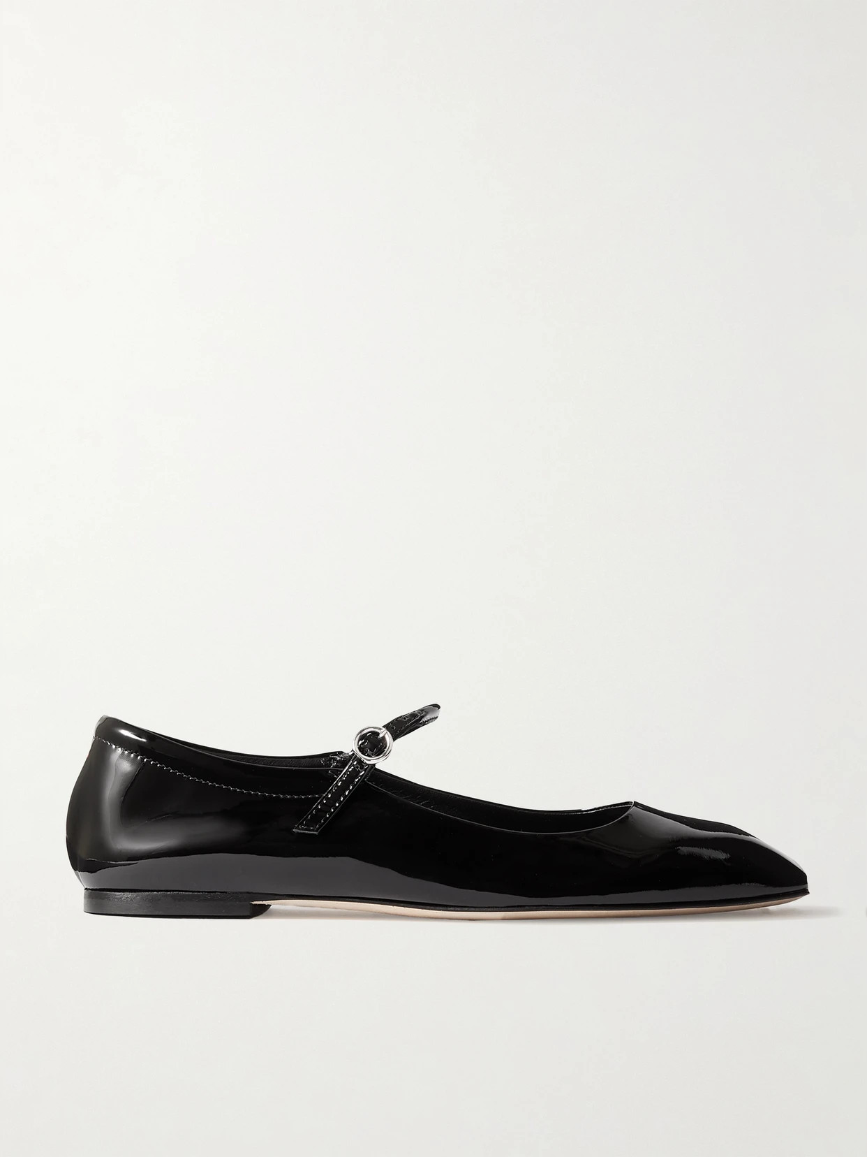 aeyde - Uma Patent-leather Mary Jane Ballet Flats - Black | NET-A-PORTER (UK & EU)