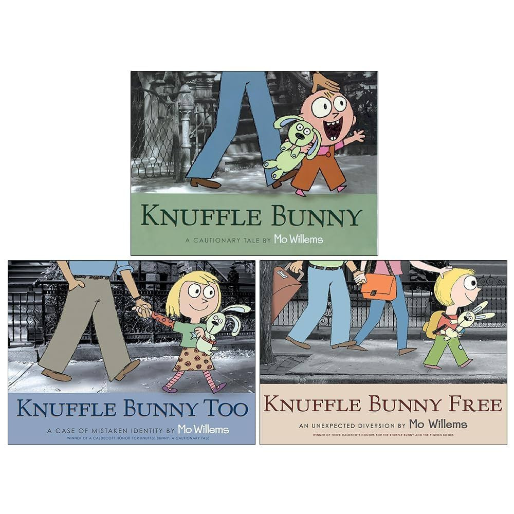 Knuffle Bunny Series Collection 3 Books Set By Mo Willems (Knuffle Bunny, Knuffle Bunny Too & Knu... | Amazon (US)