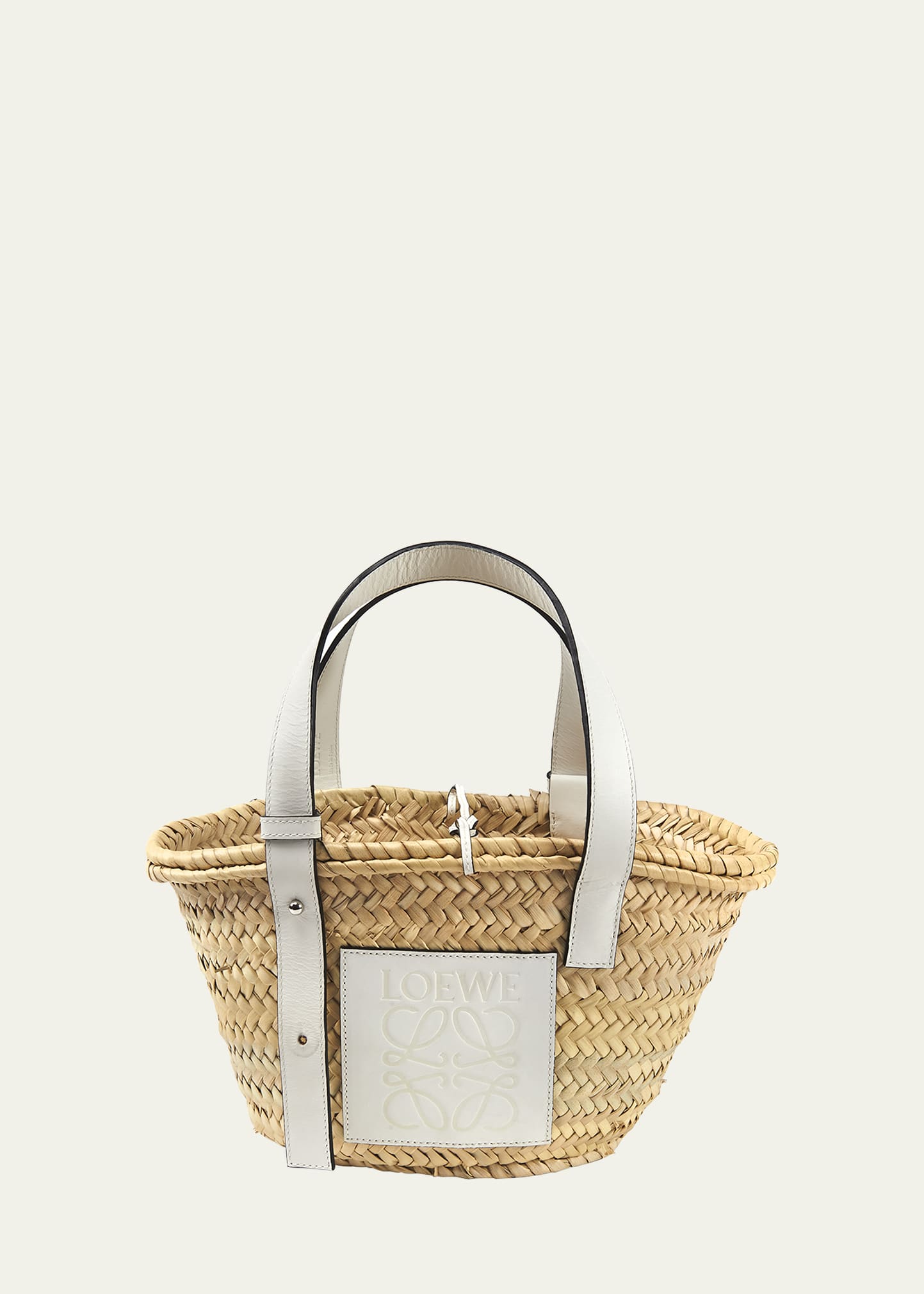 Loewe x Paula’s Ibiza Basket Small Woven Palm Tote Bag | Bergdorf Goodman