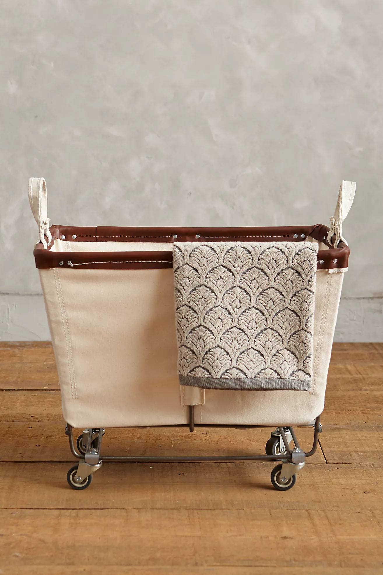Medium Mobile Canvas Bin | Anthropologie (US)