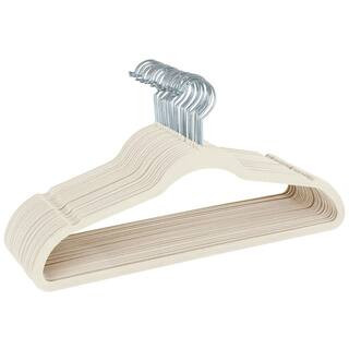 Ivory Velvet Hangers 25-Pack | The Home Depot