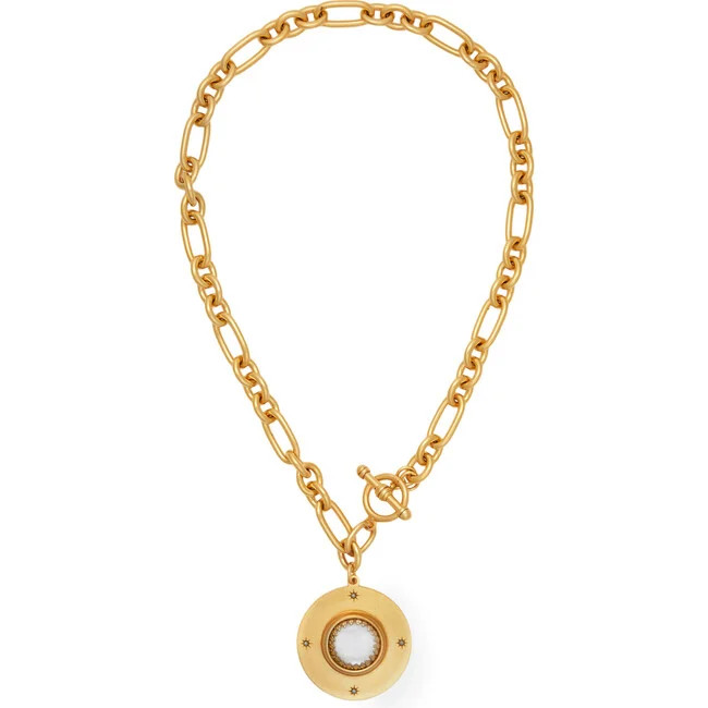 Brinker & Eliza | Women's Saturn Necklace (Gold, One Size) | Maisonette | Maisonette