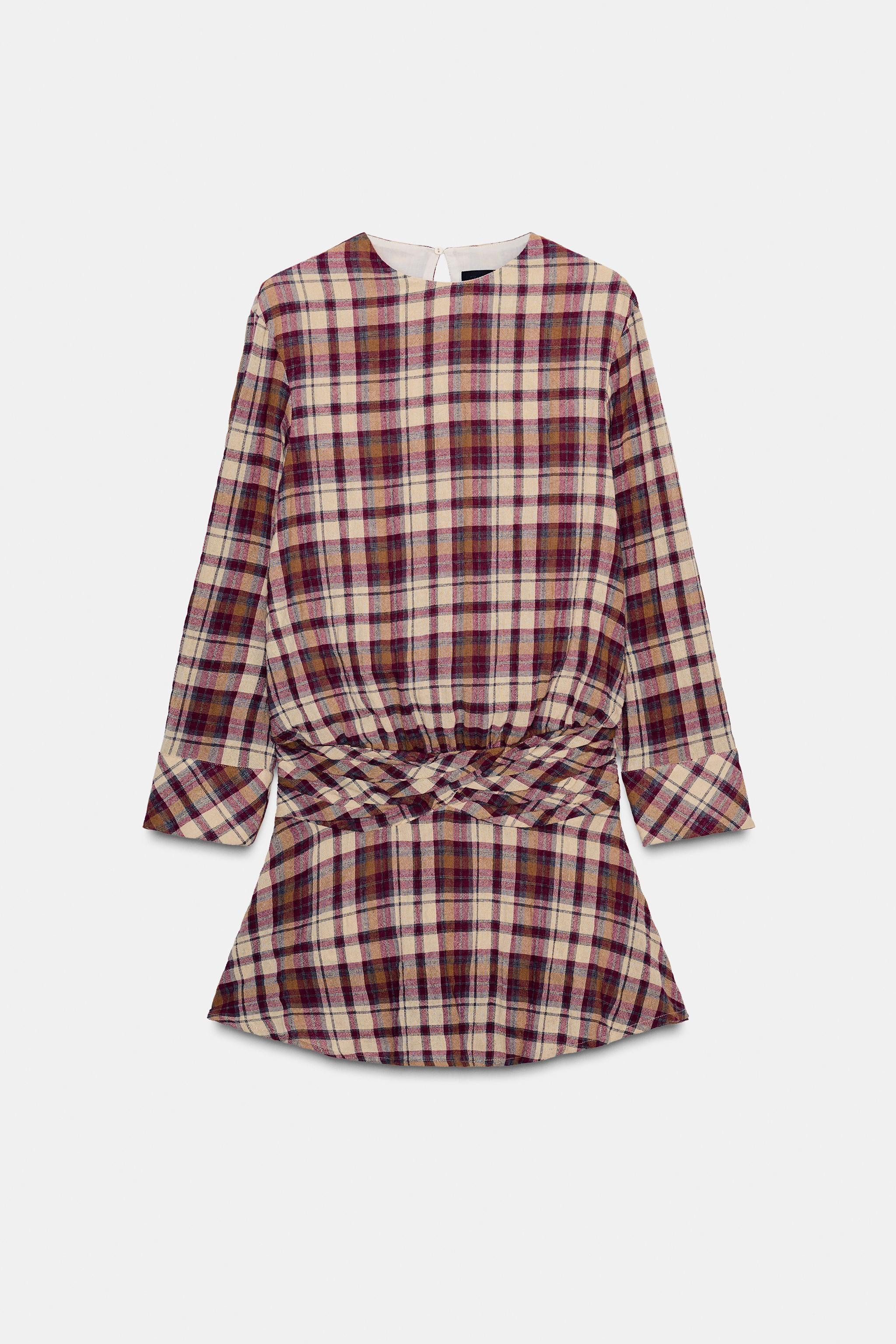 PLAID MINI DRESS | Zara US