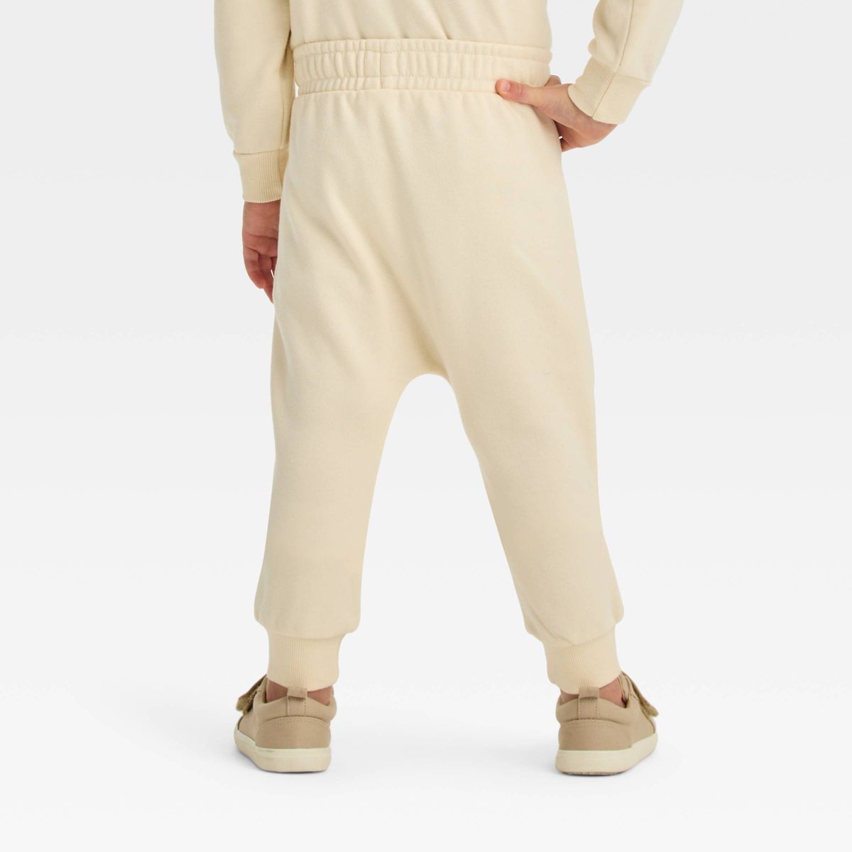 Grayson Mini Toddler Boys' French Terry Jogger Pants - Off-White | Target