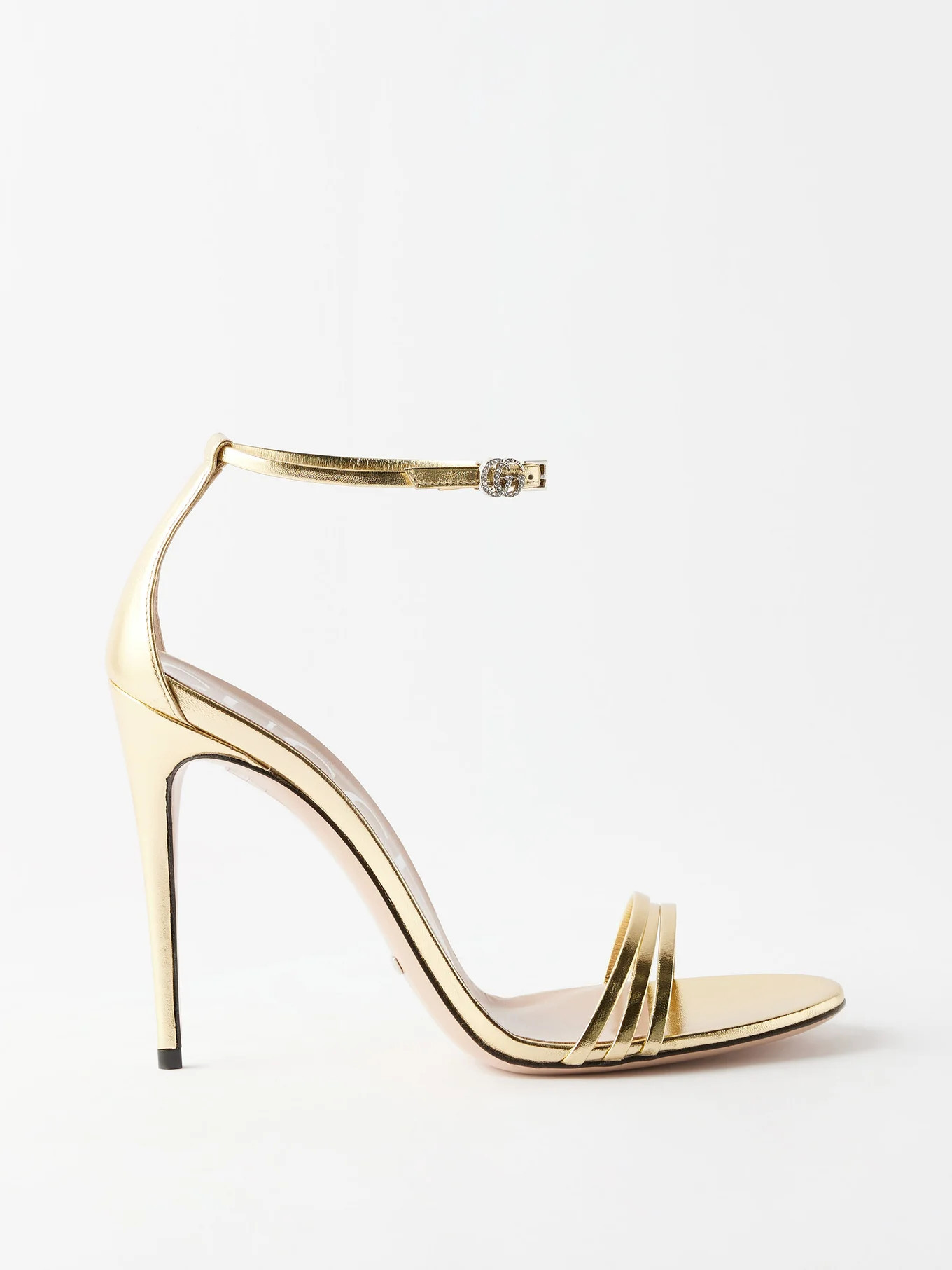 110 metallic-leather sandals | Matches (UK)