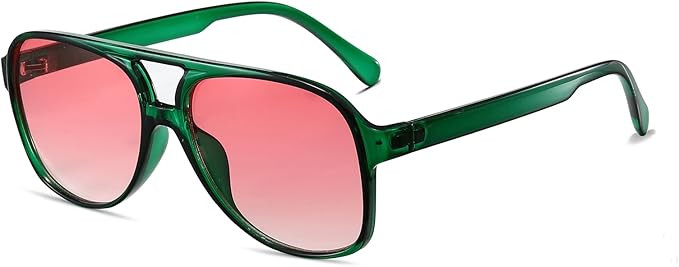 Freckles Mark Vintage Retro 70s Sunglasses for Women Men Classic Large Square Aviator Trendy Glas... | Amazon (US)