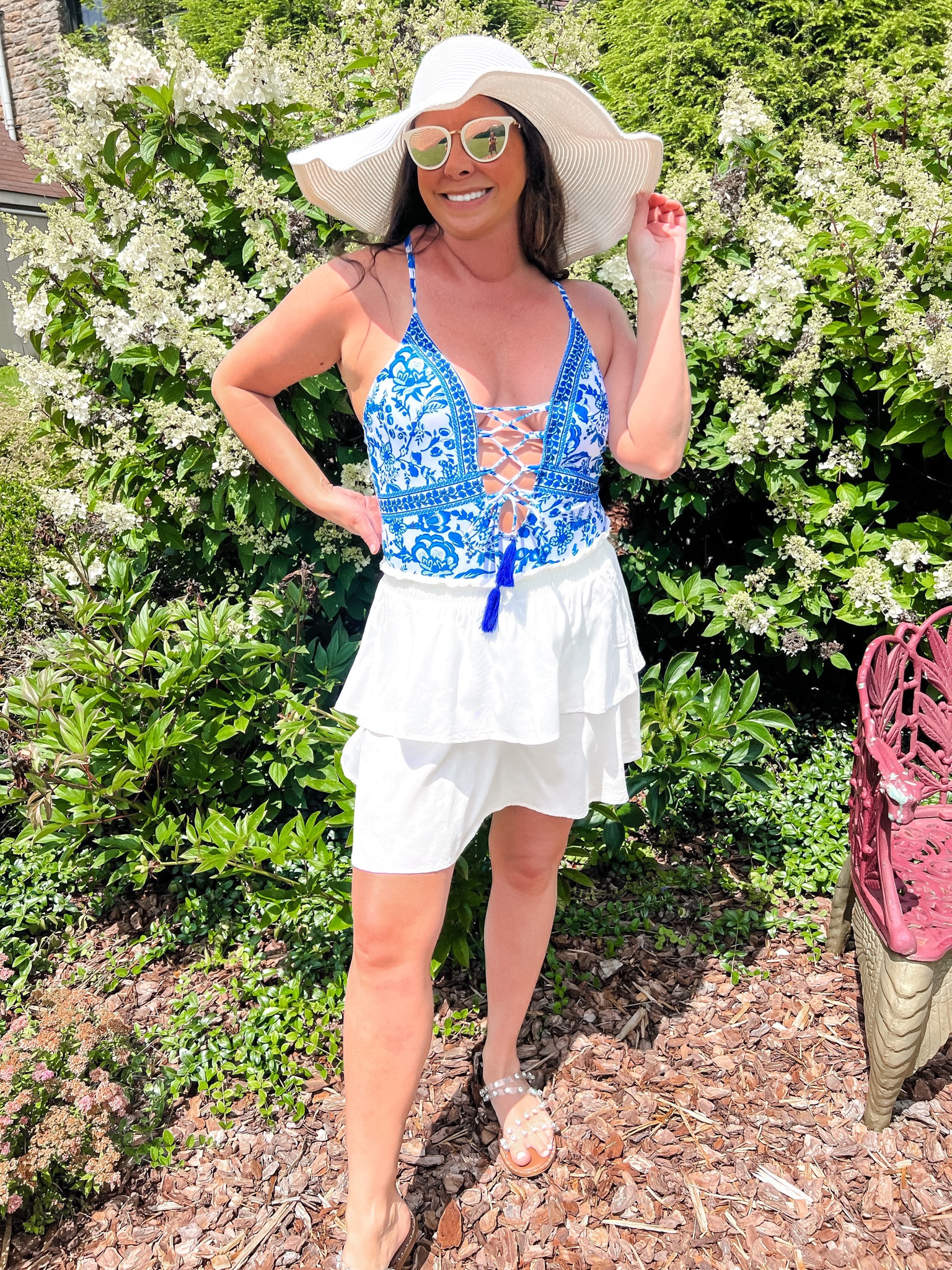 Bonjour  Madam 🤍💫 love matching bathing suits with skirts! It’s like a bodysuit 🙌🏻 My swimmie is only $11.87!! 
shein haul, shein girls, shein bathing suit, Victorian style, Paris style, summer outfits, trufflesandruffles_ xoxo

#LTKFind #LTKSeasonal #LTKswim