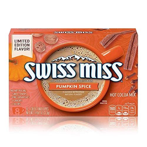 Swiss Miss Pumpkin Spice Hot Cocoa Mix, made with Premium Imported Cocoa and Real Non-Fat Milk! G... | Walmart (US)