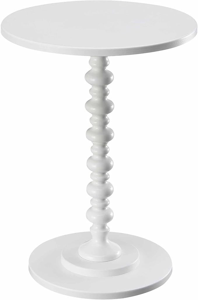 Convenience Concepts Palm Beach Spindle Table 17.75" - Traditional Round End Table for Living Roo... | Amazon (US)