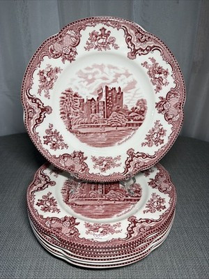 Vtg. Johnson Brothers Old Britain Castles Dinner Plates England 10\u201d Set Of 8 | eBay | eBay US