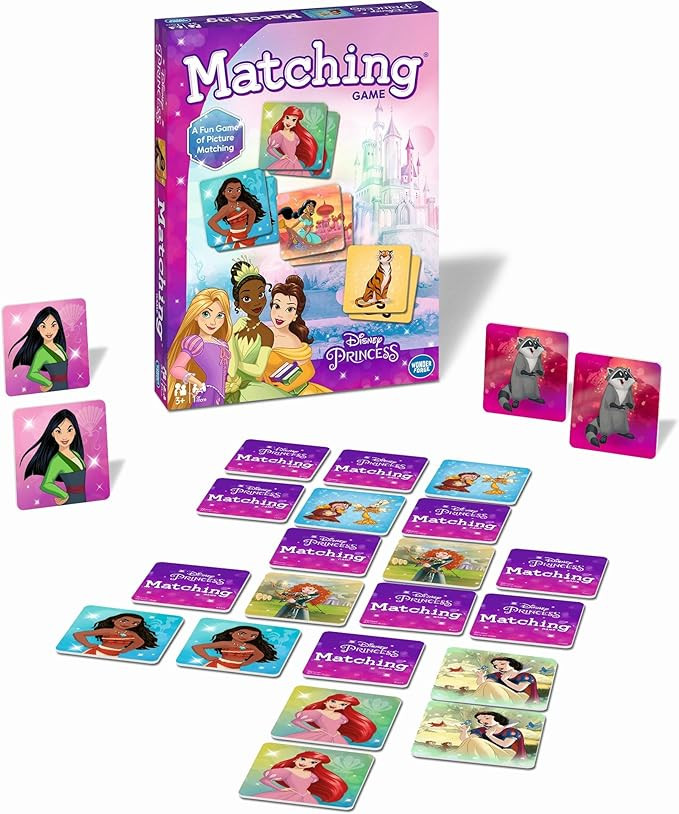 Wonder Forge Disney Princess Matching Game – Fun Memory Game for Kids Ages 3 and Up – Toddler... | Amazon (US)