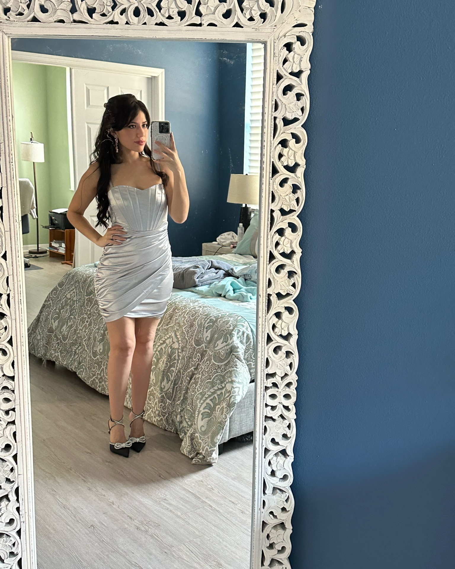Birthday 🥳 dress & heels, love the satin feeling, comfy and snatches my curves so well. #amazonfashion #amazonfind 

#LTKstyletip #LTKbeauty #LTKcurves