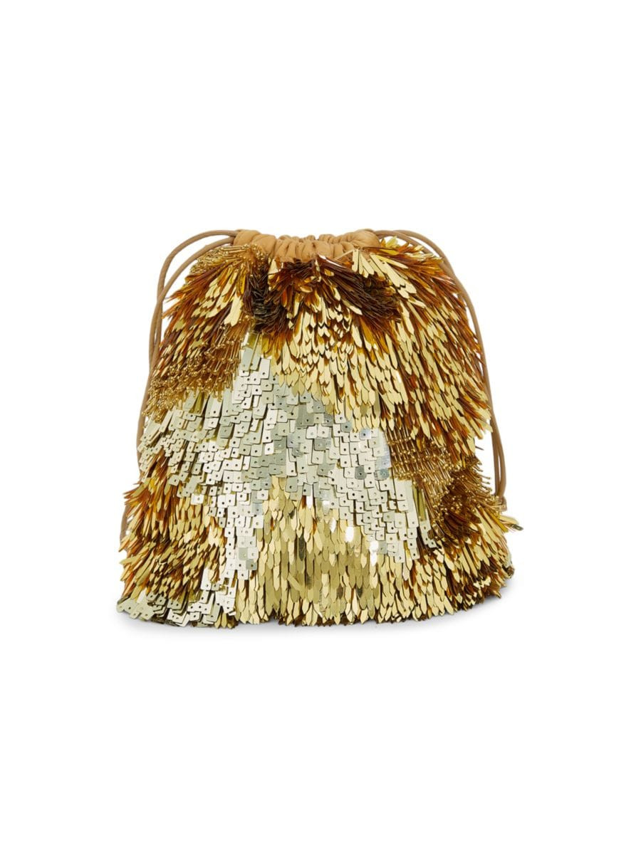 Novelty Sequin Handbags Celeste Paillette & Sequin Drawstring Bag | Saks Fifth Avenue
