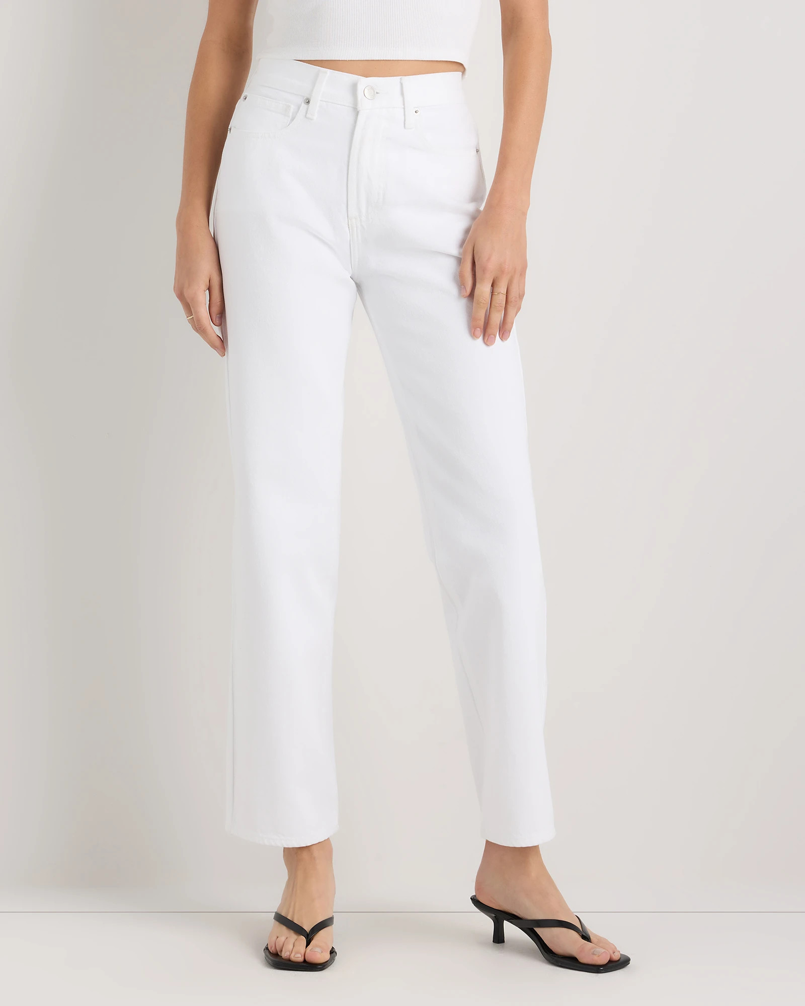 Quince | Women's Bella Rigid Straight Jeans in Horizon Blue, Size 32, Cotton | Quince