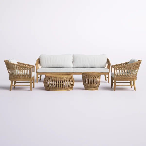 Dunkirk 5 Piece Sofa Seating Group with Sunbrella Cushions | Wayfair North America