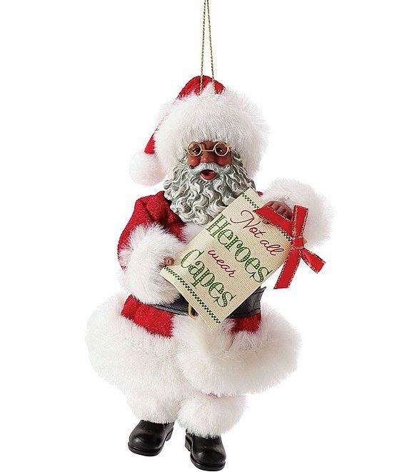 African American Santa 2021 Not All Heroes Wear Capes Ornament | Dillards