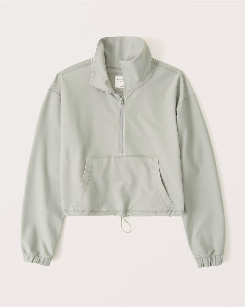 Women's Cinched Half-Zip Contour Sweatshirt | Women's New Arrivals | Abercrombie.com | Abercrombie & Fitch (US)