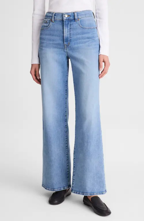 Madewell The Tall Wide Leg Jeans in Coastal Blue Wash at Nordstrom, Size 29 | Nordstrom