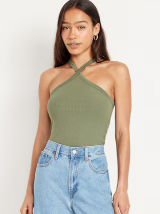 Fitted Halter Top | Old Navy (US)