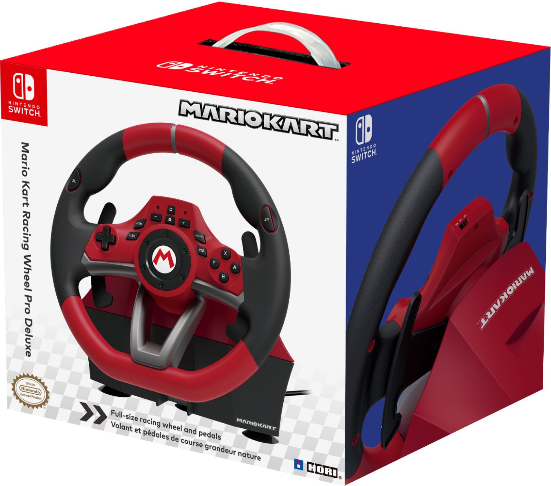 Hori Mario Kart Racing Pro Deluxe for Nintendo Switch Red NSW-228U - Best Buy | Best Buy U.S.