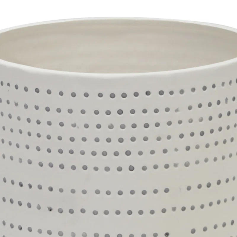 2 Piece Dotted Ceramic Footed Planters for Indoor Use, BeigeSee More by Mistana™Rated 4.7 out o... | Wayfair North America
