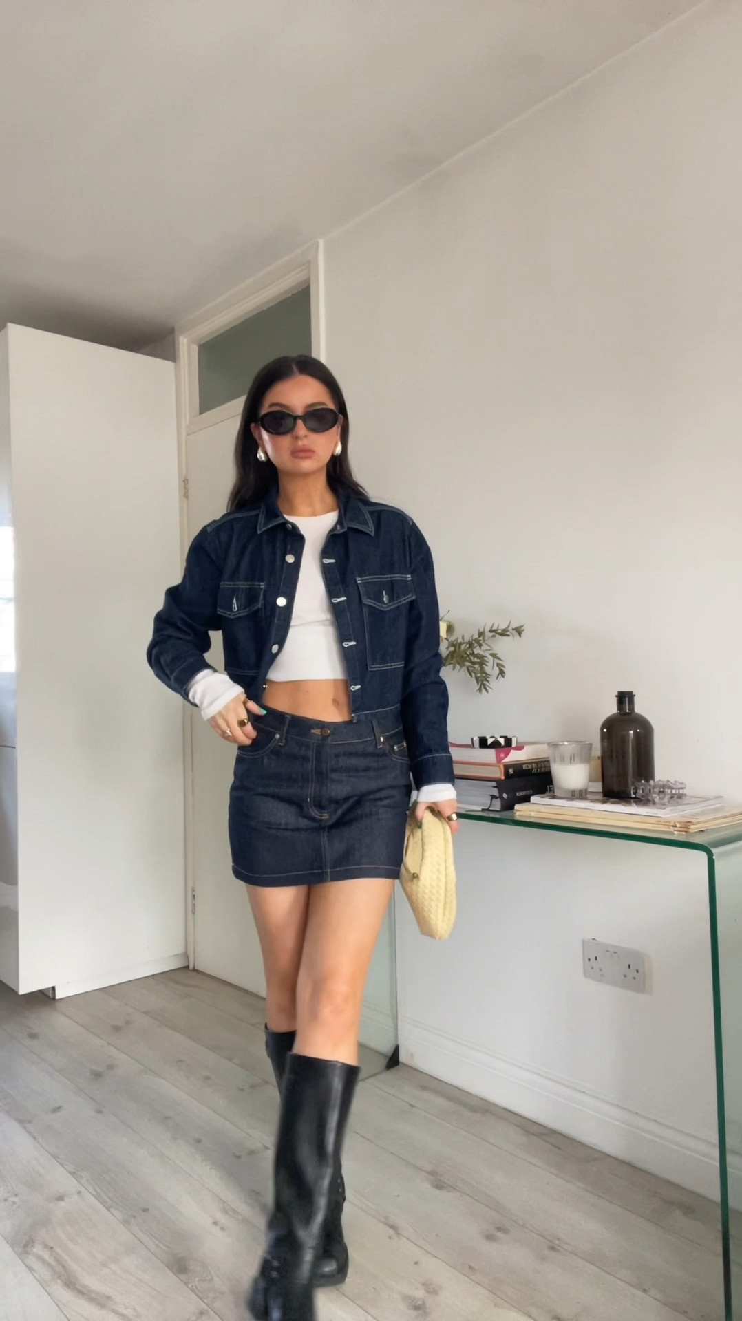 Double denim & yellow 

#LTKstyletip #LTKtravel #LTKshoecrush