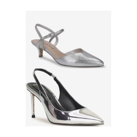 Silver pointy toe pumps are holiday ready! Go for a fully heel or shorter kitten heel! Add a little sparkle to this seasons styles!

#LTKshoecrush #LTKHoliday #LTKsalealert
