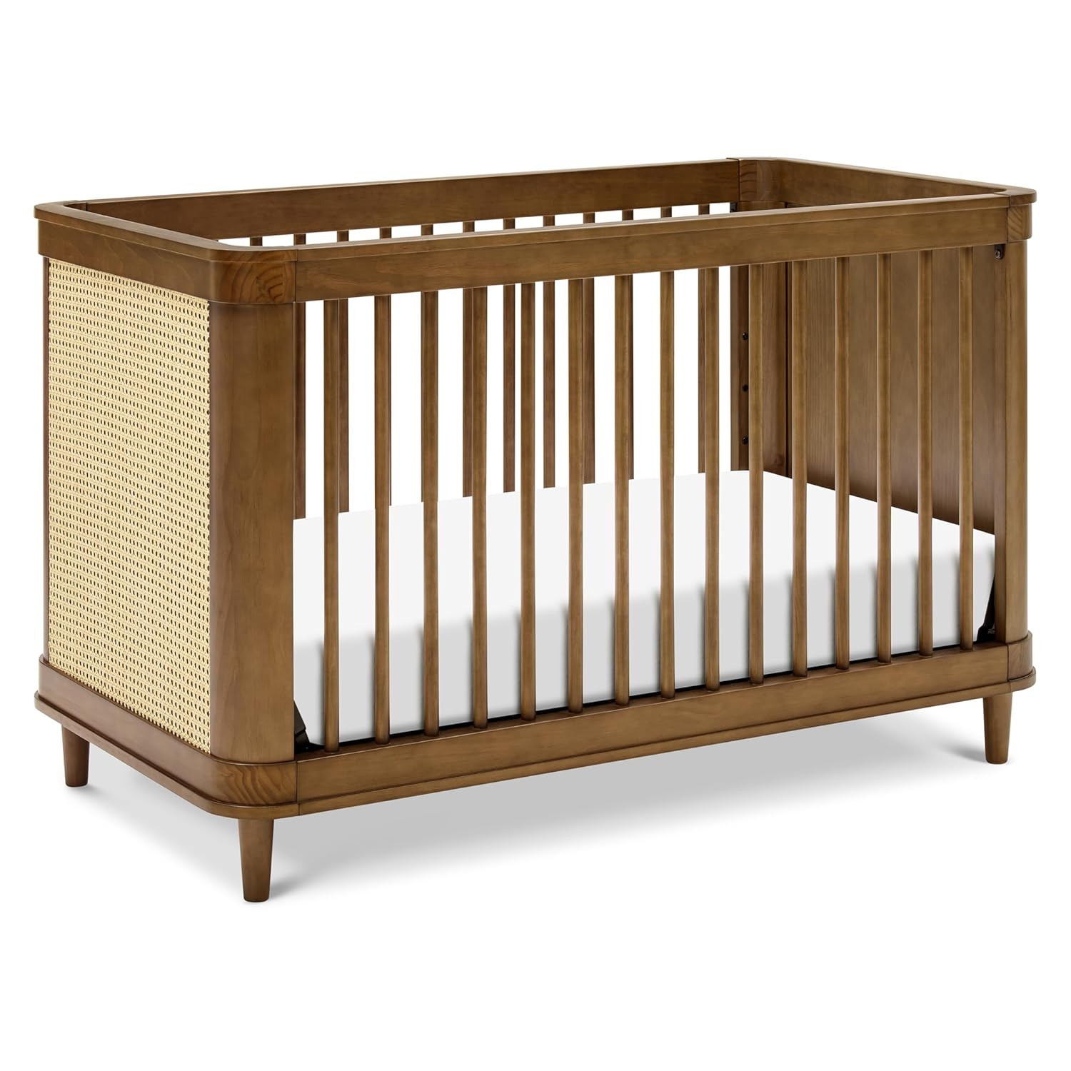 Namesake Marin with Cane 3-in-1 Convertible Crib in Natural Walnut with Blonde Cane, Greenguard G... | Amazon (US)
