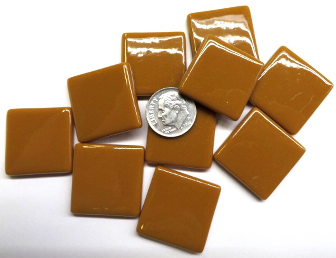 Brown Sugar Ottoman pate De Vere Glass Tiles for Mosaics, 1 Square, Available in Quantities of 20... | Etsy (US)