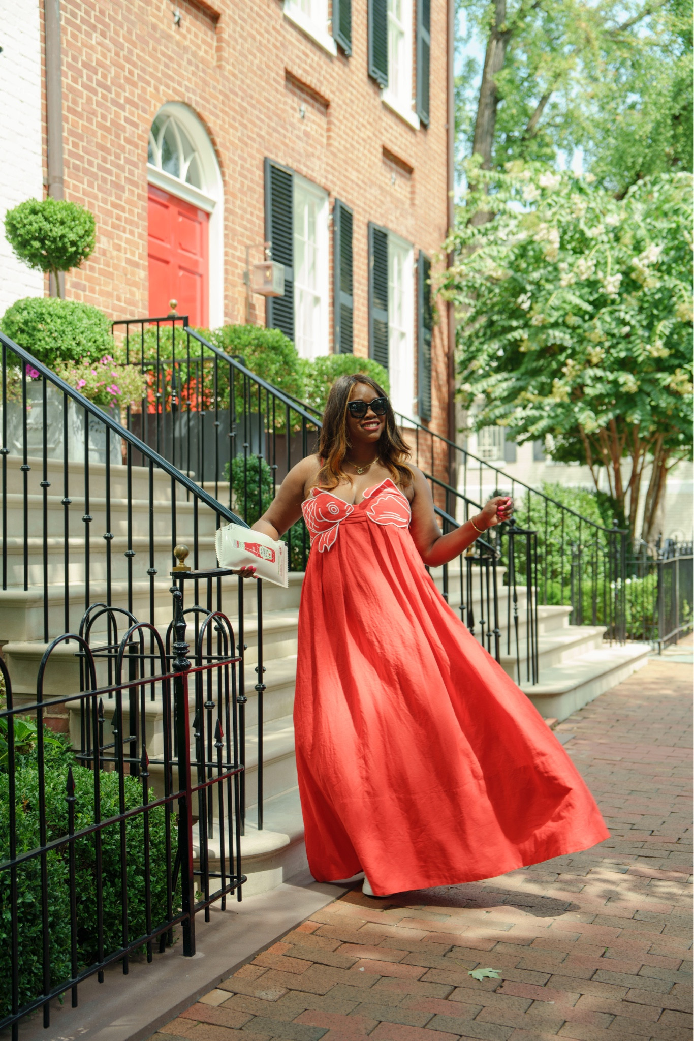 Red linen maxi dress for hot and humid days 

#LTKMidsize #LTKStyleTip
