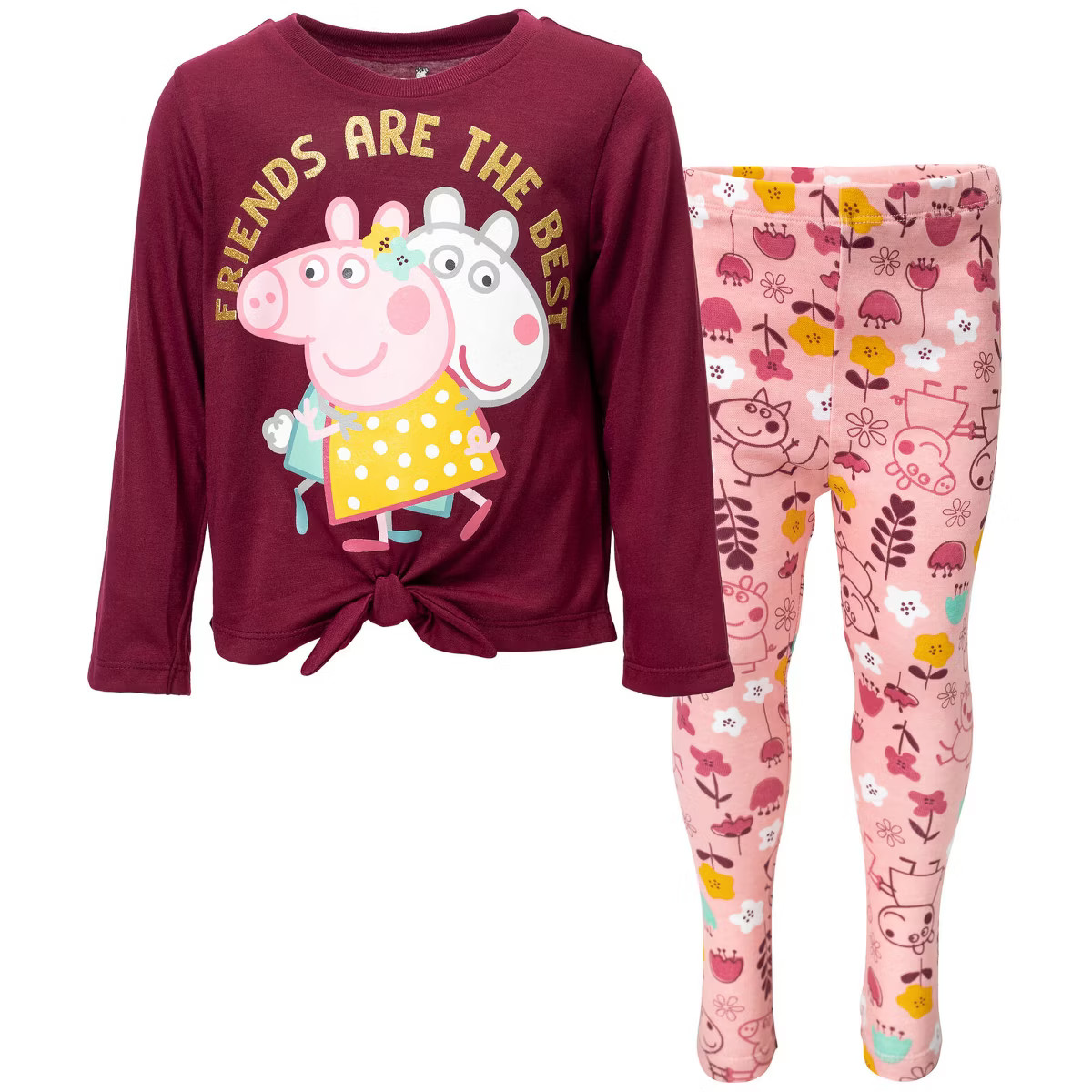 Peppa Pig Girls Pullover T-Shirt and Leggings Outfit Set Toddler | Target