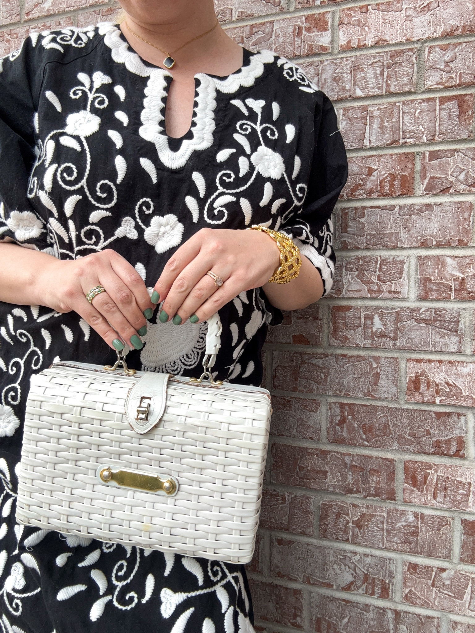 Tropical Luxe - Look 1
A curated style series

This dress almost got away from me - but it was a match meant to be. I actually tried it on last year on vacation at a consignment shop but ended up leaving it behind because I was pregnant at the time and unsure about the size… but then I found it again on The Real Real! Even better - it’s currently available again for sale (the brand brought it back!) so I will link to it!

Dress - Frances Valentine 
Earrings - Tuckernuck
Necklace - Rocksbox
Bag - Vintage 
Shoes - Dillards 
Bracelet - Lilly Pulitzer
Rings - Rocksbox
Manicure Color - Ella & Mila 

@Dillards Inc. @dillards 

If I had to pick my favorite season it would absolutely be RESORT! Okay, so it’s a clothing season and not a weather season- fine, be more specific next time. But truly, if I could only wear one type of clothing again it would be beach-ready resort pieces. Too bad I live in a land-locked state. lol

#LTKspring 

Comment SHOP below to receive a DM with the link to this post on my LTK ⬇ https://liketk.it/5Zqt7 #ltkseasonal #ltktall

#LTKootd #LTKSeasonal #LTKSaleAlert