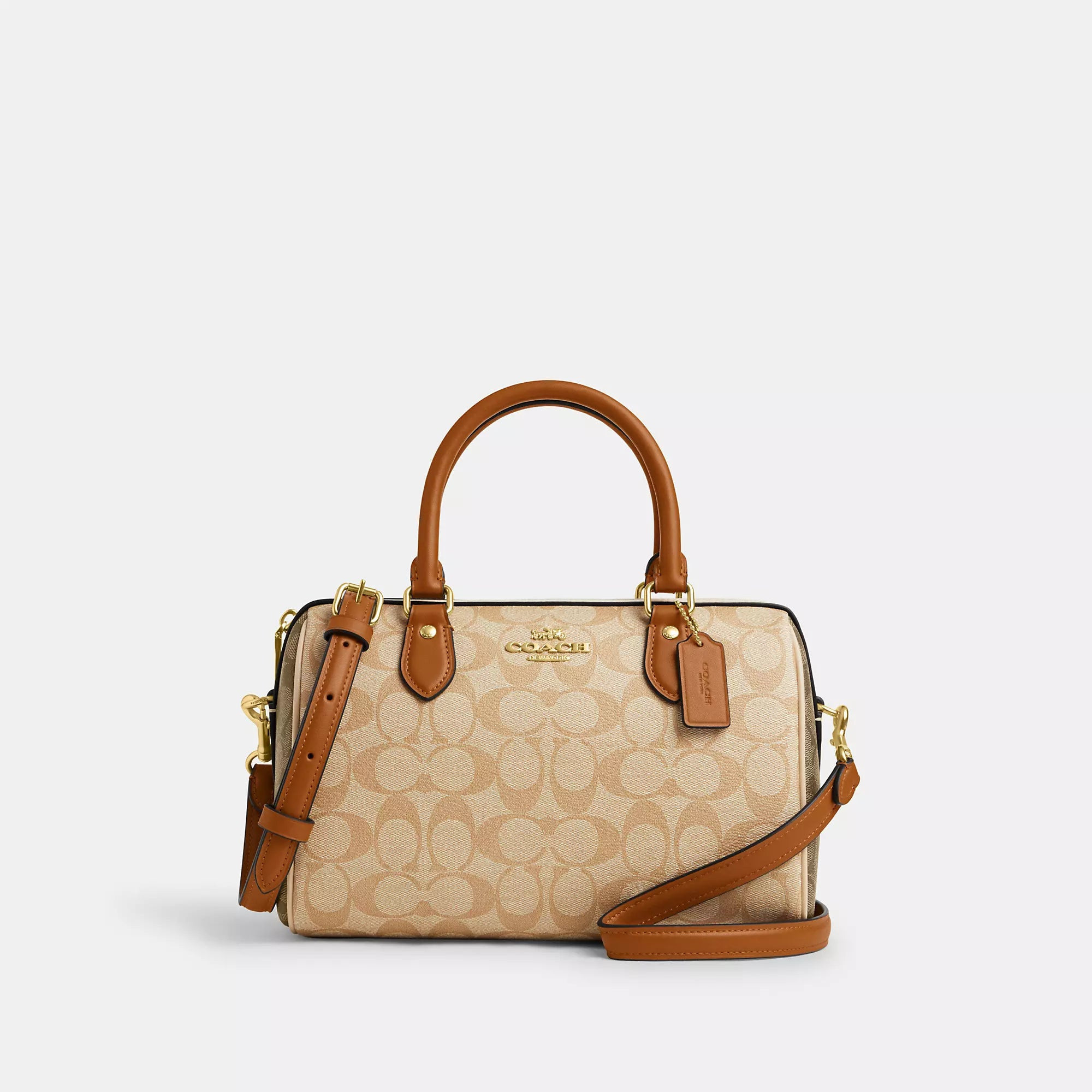 Coach Outlet Rowan Satchel In Blocked Signature Canvas | Shop Simon