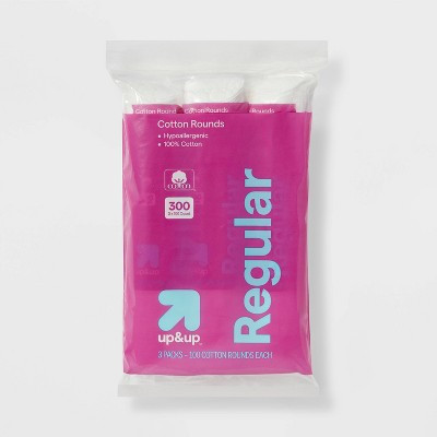 Basic Cotton Rounds Nail Polish and Makeup Remover Pads - 300ct/3pk - up&up™ | Target