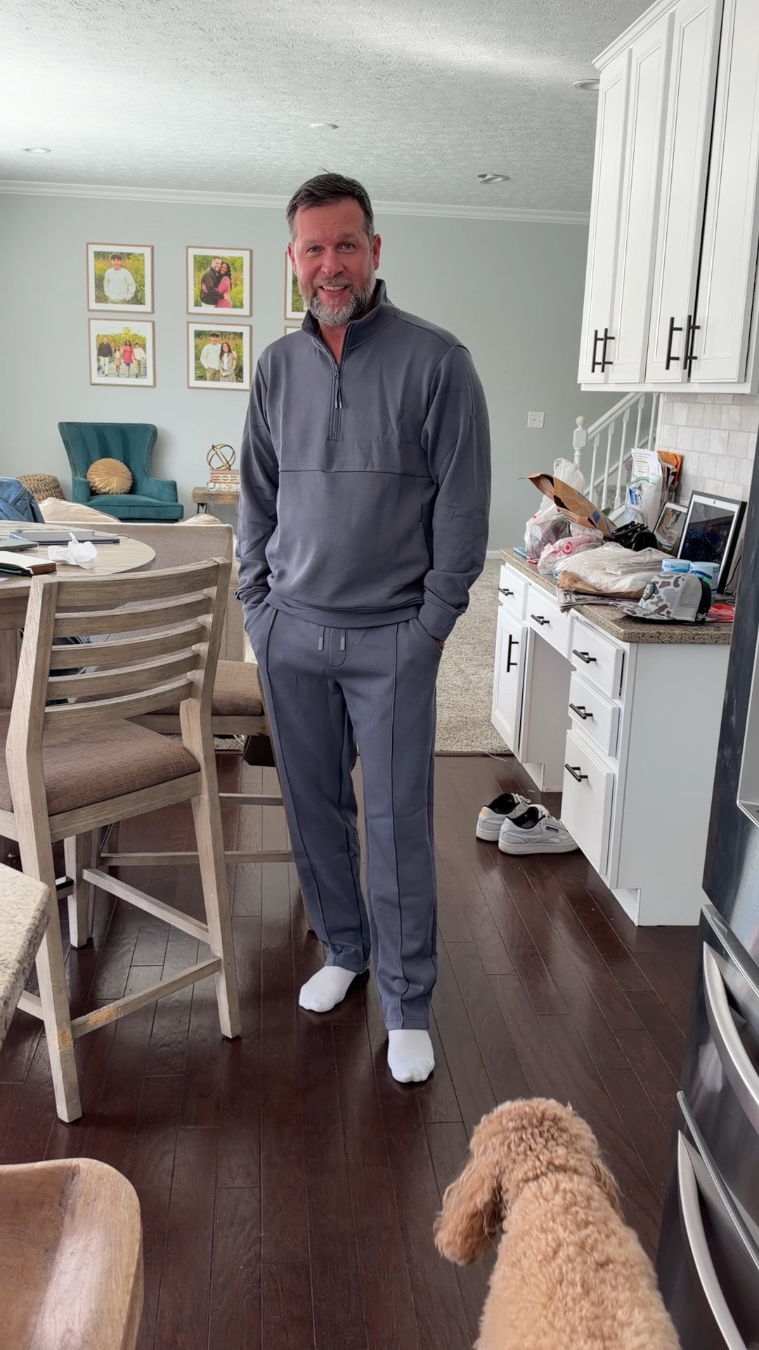 Comfy scubaknit set for men without the high price! This comes in multiple colors too.
