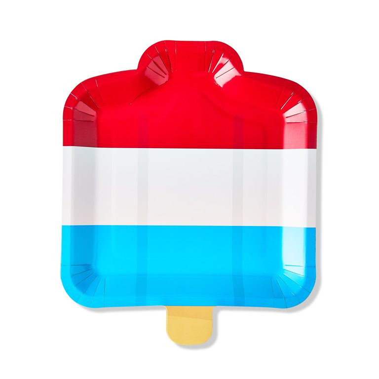 Patriotic Popsicle-Shaped Paper Plates, 8 Count, by Way To Celebrate | Walmart (US)