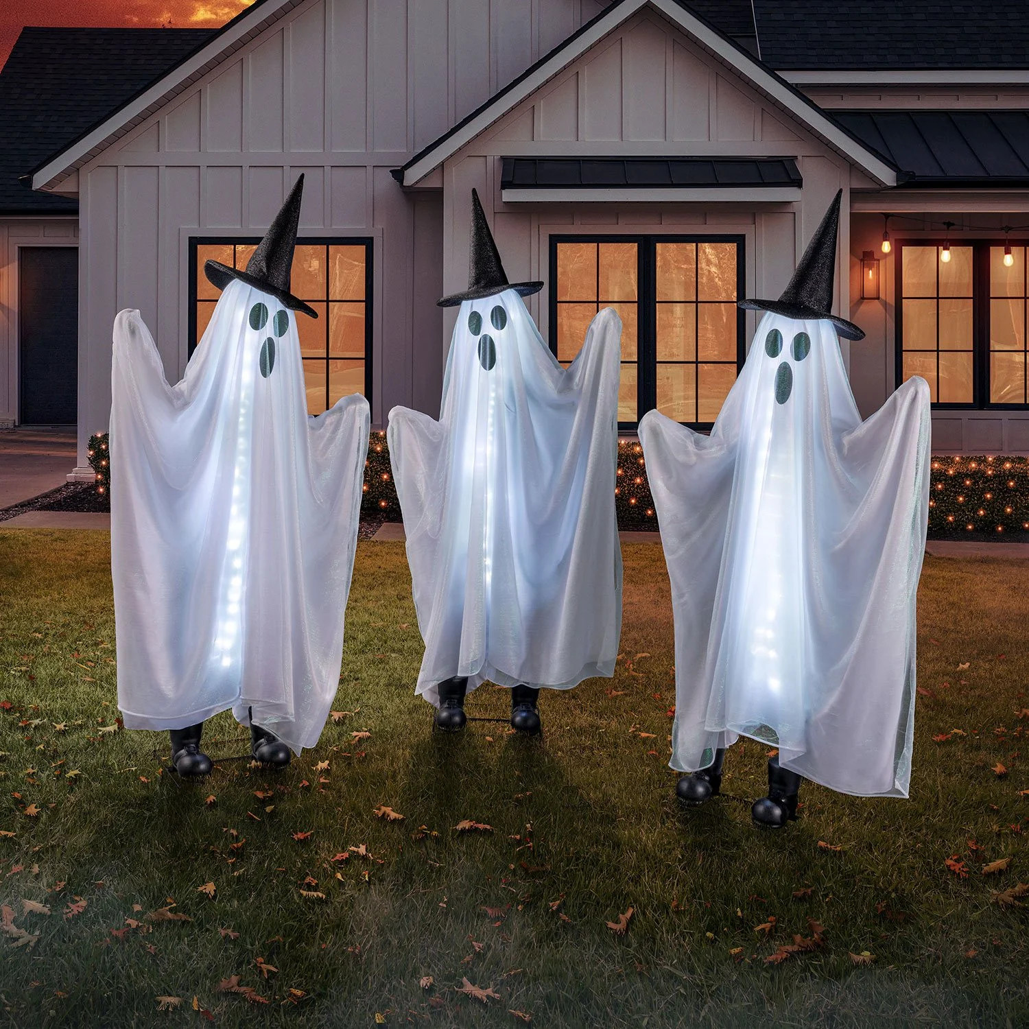 Member's Mark Pre-Lit Animated Ghosts, Set of 3 - Samsclub.com | Sam's Club