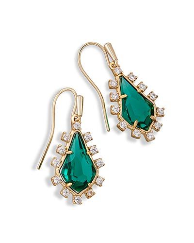 Juniper Drop Earrings in Emerald Glass | Kendra Scott